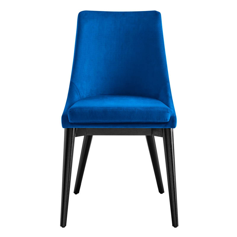 Modway Viscount Performance Velvet Dining Chair, Navy, 1