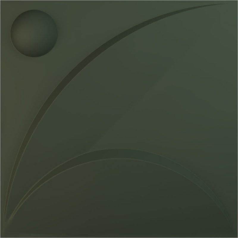 Panneau mural blanc 19,625 "H x 19,625", Vert club de chasse satiné UltraCover