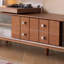 Meuble télé simple en bois massif brun