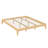 Solid Dry Bamboo Wood Platform Bed Frame, With Wood Slat Support-1040851108