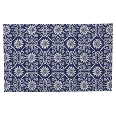 Daisy Tile Non-Skid Bath Mat