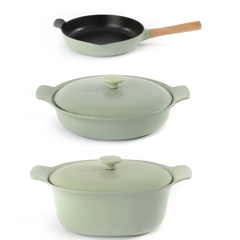 BergHOFF Ron 5Pc Cast Iron Starter Set, Green