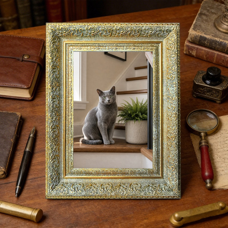 Cadre photo 3 pièces 5 "x 7" doré antique pour tablette murale et de table, Or antique, 3, 5" W x 7" H