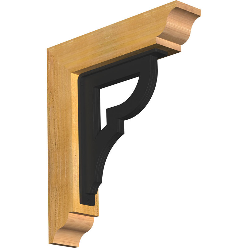 Support de fer triple Bradford, H 23 po x P 20 po, Cèdre rouge de l'Ouest l 4 po x T 4 po (sciage br