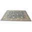 Tapis beige / gris en laine / coton à motif floral fait à la main 8 pi 2 po x 10 pi 4 po