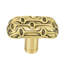BUBBLE RECTANGLE KNOB; MUSEUM GOLD