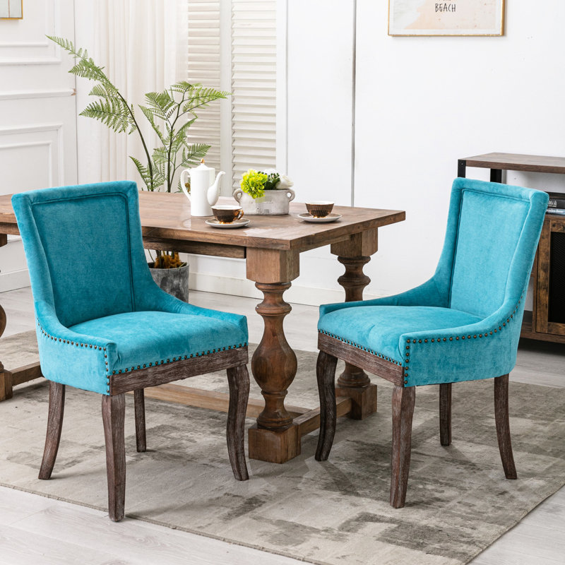 Chaises de salle à manger Kieffer Blue Ultra, Bleu