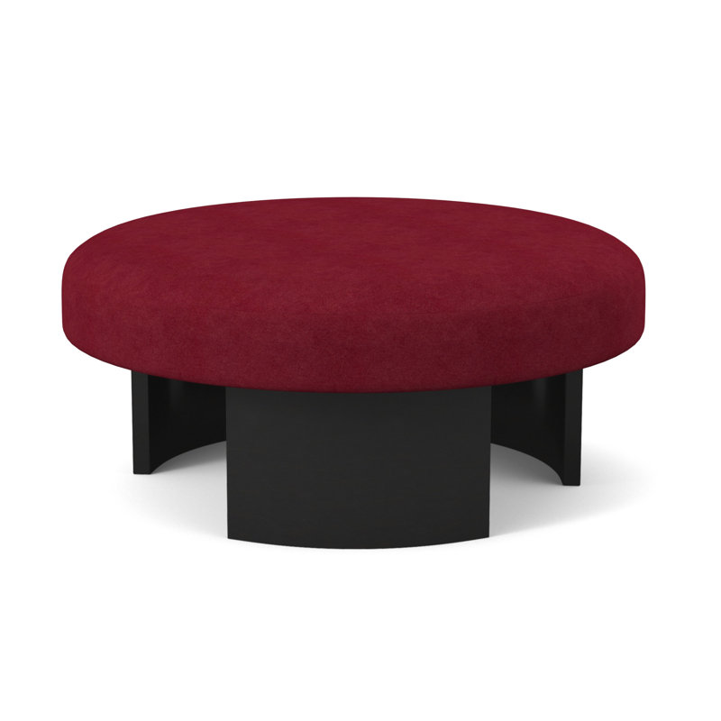 Repose-pieds Eclipse, Espresso, Mélange de polyester rouge à lèvres Margaret