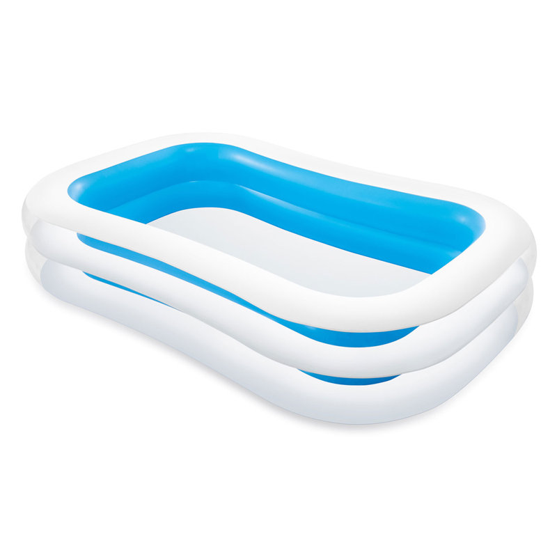 Plastic Rectangle Inflatable Pool 21.96'' H x 69'' W x 102.96'' L