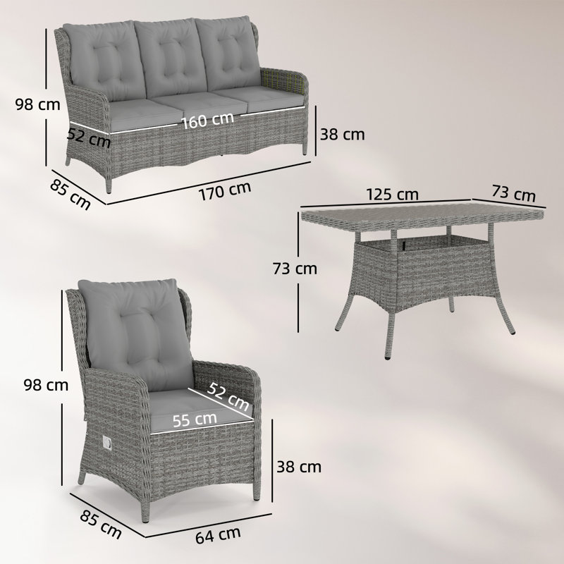 Rattan Sofa Set