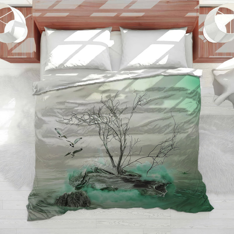 Tree Nature Cotton Blend Comforter, Twin Comforter