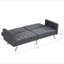 Canapé-lit Canapé-lit pliant convertible gris foncé