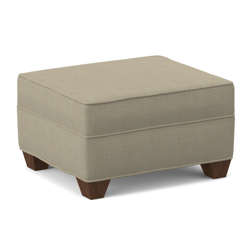 Phillips 26" Wide Rectangle Standard Ottoman, Montana Walnut, Saylor Navy