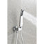 Douche de luxe pour salle de bain - Tête de douche en laiton blanc avec installation autonettoyante et fonction de nettoyage facile