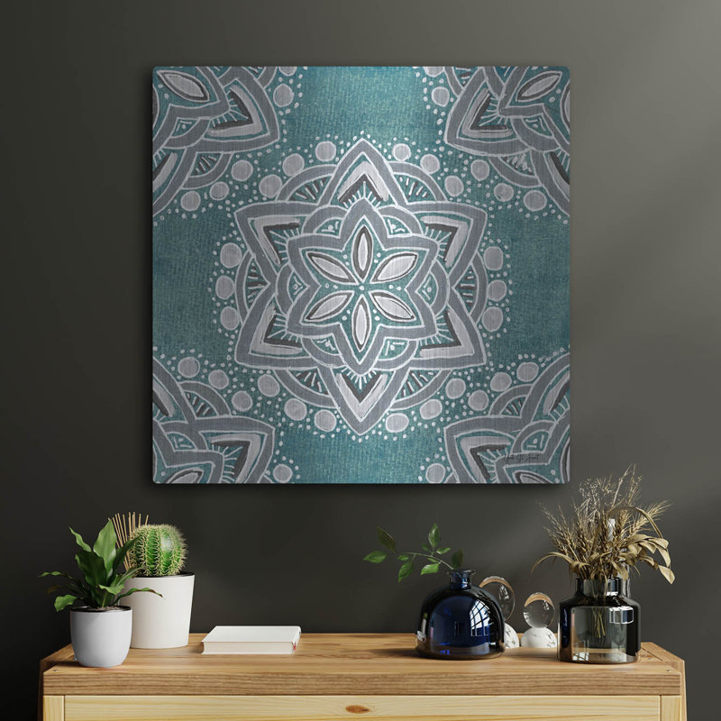 «Star Mandala 1» par Yvette St. Amant, art mural en métal, 24 po x 24 po