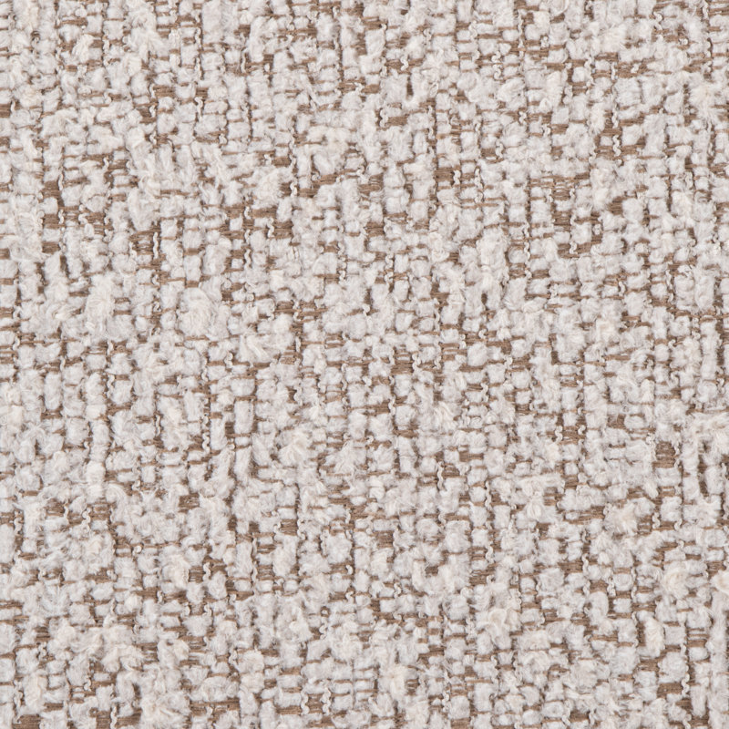 Repose-pieds avec rangement Carlesia, Mélange de polyester brun pâle