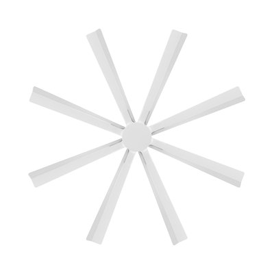 Size Matters 8-Blade Smart Ceiling Fan With Remote Control Included, Works With Alexa and iOS / Android App