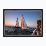 Sailing By The City V Print by Tim Klein