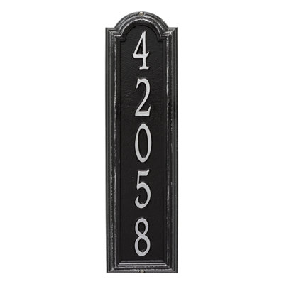 Manchester Personalized Vertical Wall Address Plaque