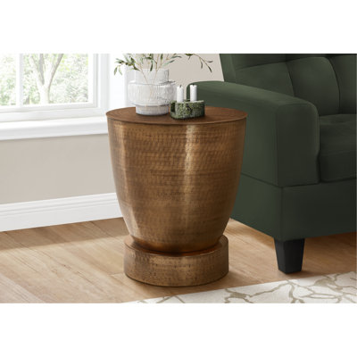 Table de bout cylindrique en acier Abdiwahid