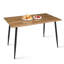 Ensemble de salle à manger 4 personnes Izzat avec table rectangulaire P 47 po et chaises en chenille -1112840869