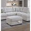 Canapé modulaire rembourré en L avec repose-pieds-519411733