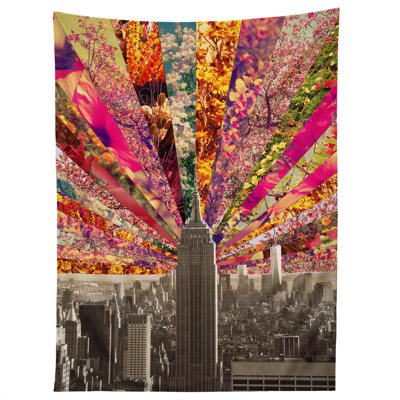 Tapisserie bianca fleuri new york