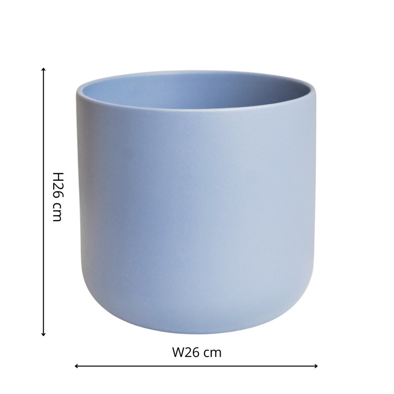 Lisbon Planter Powder Blue H26Cm D26Cm