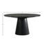Table de salle à manger ronde en bois manufacturé Froja
