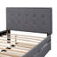Acquaviva Linen Upholstered Platform Bed With Headboard And Trundle, Bed Frame-1422606492