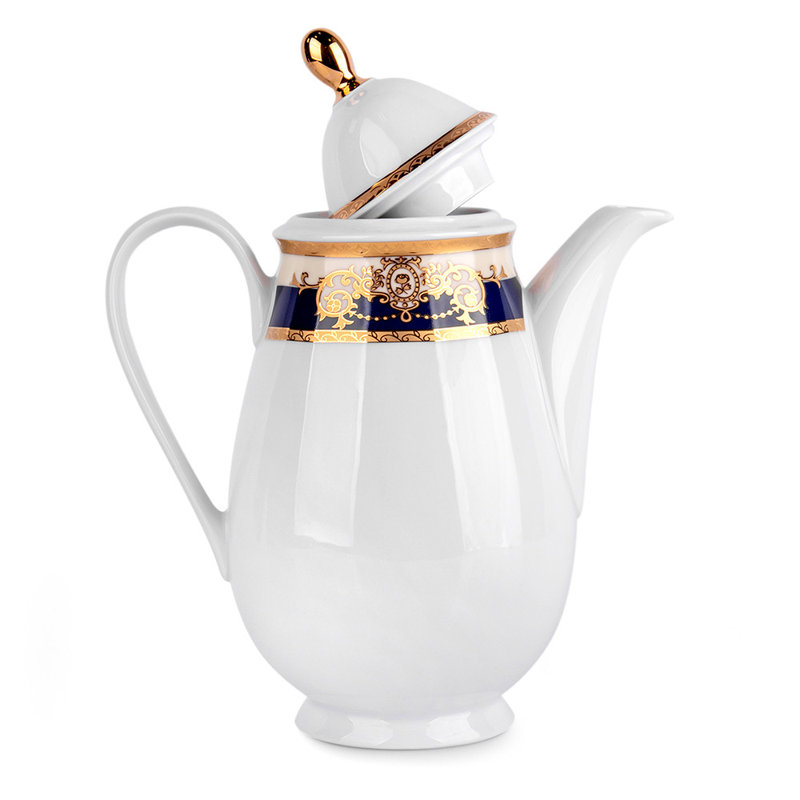 Théière en porcelaine bohémienne Regatta
