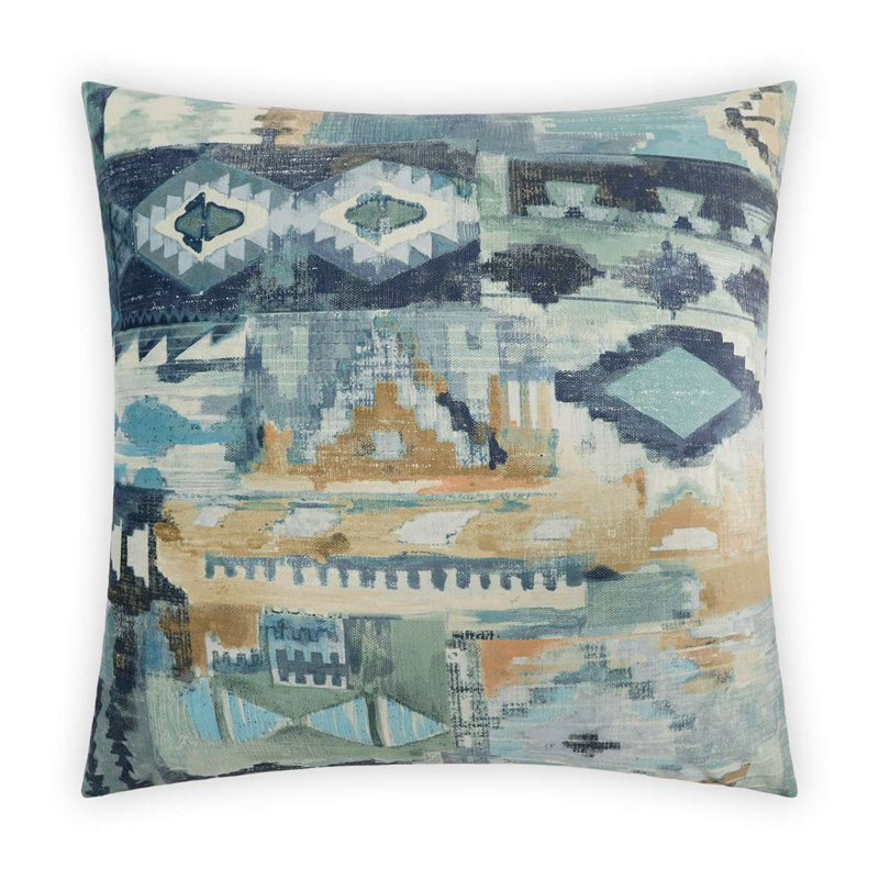Tiuatan Pillow Cover & Insert, Blue, Square 36"