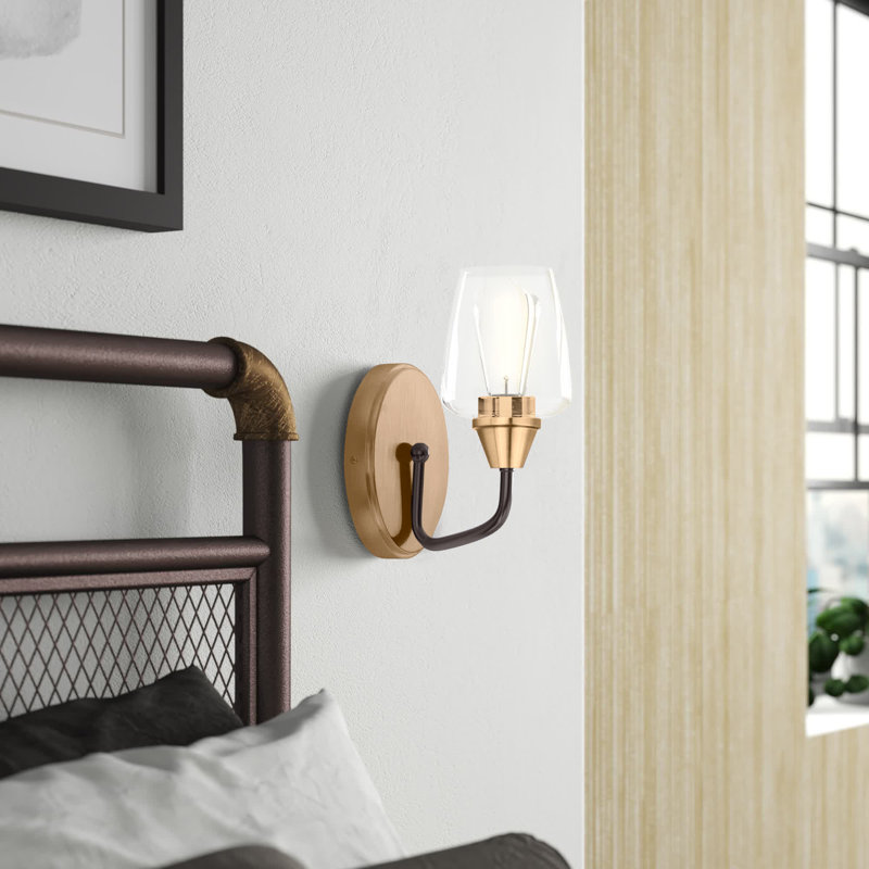 Roseta Armed Sconce, Bronze/Antique Brass