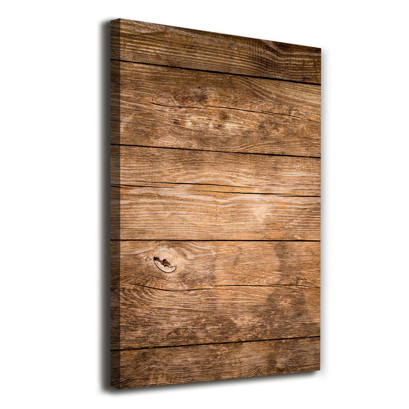 Wooden Background - Wrapped Canvas Print