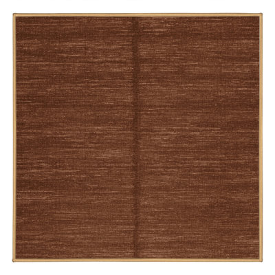 Machine Washable Solid Brown Area Rug