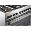 Cuisinière à double combustible Verona Ultima Series de 36 pouces avec 5 brûleurs scellés (acier inoxydable)