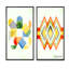 " Abstract Retro Geometrics IV " 2 - Pieces-596648030-596648017