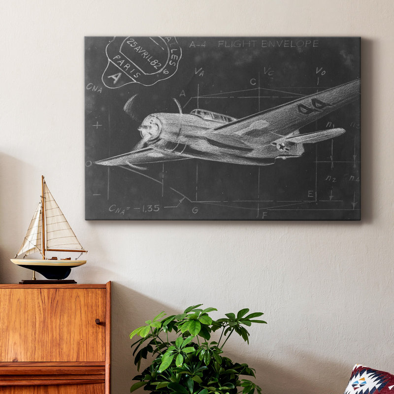 " Flight Schematic II ", 48" H x 32" W x 1" D