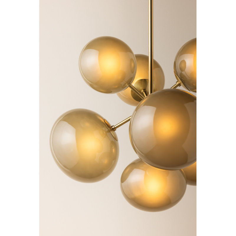 Lustre en verre optique 28 lumières Zaley