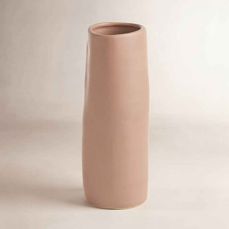 Vase de table en céramique Parma, H 9 po x l 3,25 po x P 3,25 po