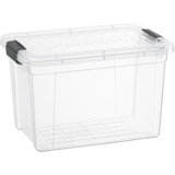 Ebern Designs Clear Storage Bin with Lid, Plastic Storage Box for Home