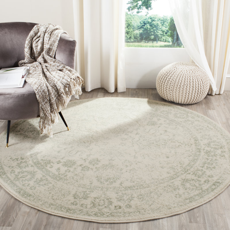 Nuss Oriental Performance Rug, Rond 4 pi
