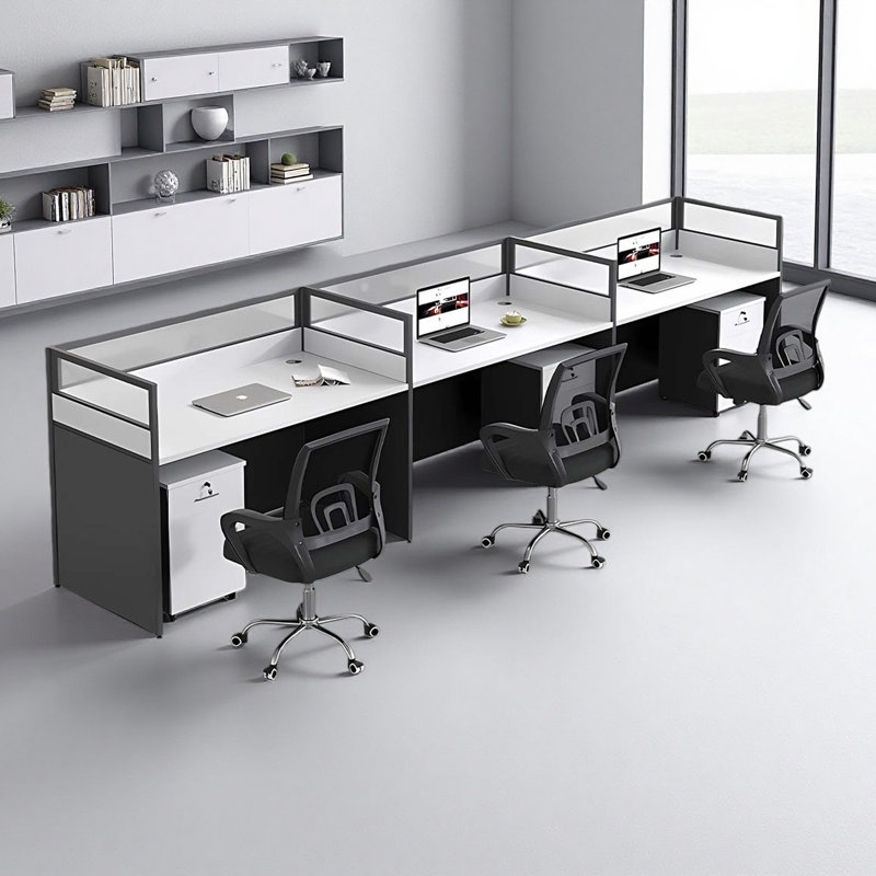 Bureau rectangulaire pour 3 personnes