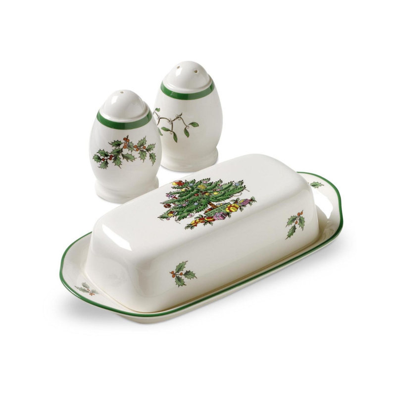 Ensemble d'hôtesse de Noël 3 pièces Spode