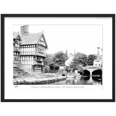 Worsley, Bridgewater Canal, The Packet House 1889 by Francis Frith - Single Picture Frame Print