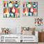 «Retro Abstract Drop Drops» - reproduction sur toile-367434573-367434572