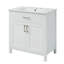 Meuble-lavabo autoportant contemporain avec lavabo et tiroir en céramique-106864696