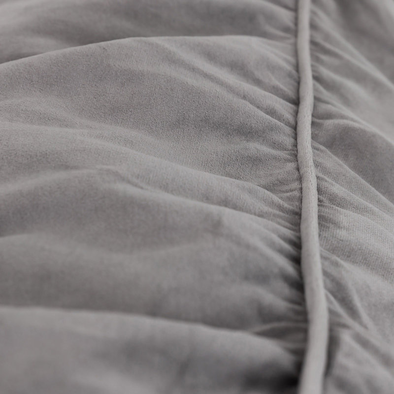 Cecilia Velvet Sofa Bean Bag, Charcoal Grey