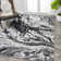 Horfield Marbled Abstract Black/Ivory Rug