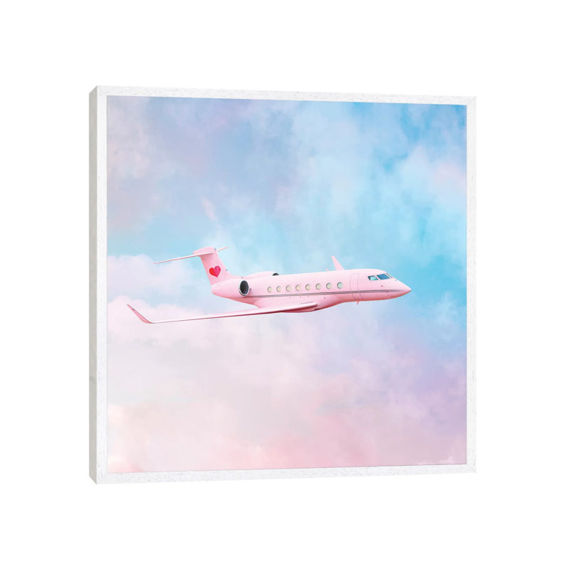 Love Is in the Air 1 Piece Wall Art on Canvas, 66.04cm H x 66.04cm W x 3.81cm D, White Framed